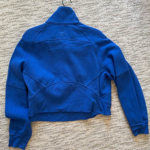 LIKE NEW! Lululemon Scuba Oversized Funnel-Neck Half Zip - BLUE - M/L - Picture 3 of 3